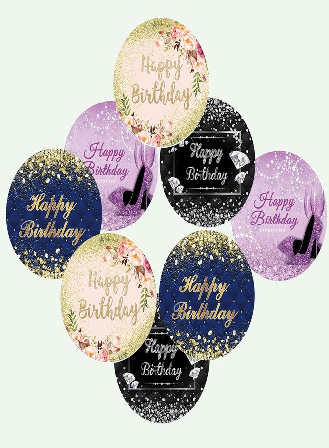 SLGIFT Vinyl Happy Birthday Theme Sticker, Self-Adhesive Vinyl Stickers, 40 Pieces, 2 x 2 Inches Round Sticker, 4 Unique Designs, R104 - Image 3